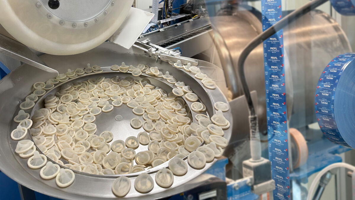 Foiling and lubrication — condom manufacturing, Condombazaar