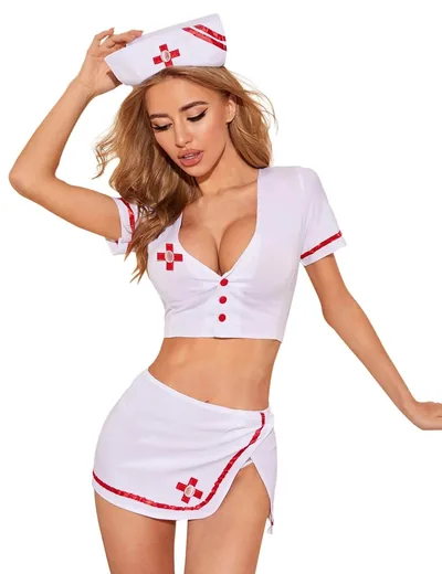Sexy costume lingerie — nurse French maid roleplay women