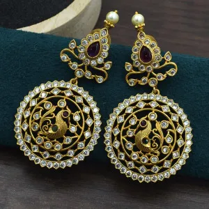 Matte Finish Ad Stone - Premium Ear Rings