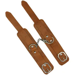 Fanny Bomb: Surrender Handcuff - Camel Brown - Genuine Leather