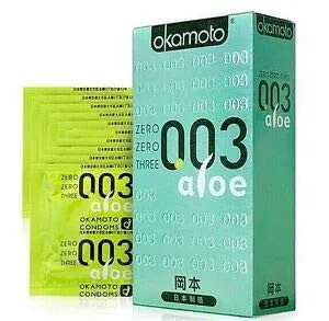 Okamoto 003 (0.03) Aloe Condoms - 10 Pieces- Made in Japan
