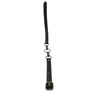 Fanny Bomb: Bondage Mouth Gag Black - Geniune Leather