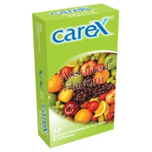 Carex Assorted Flavours Condoms - 10's Pack