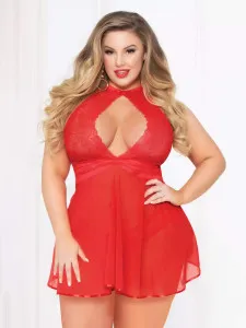 Eat Me with your Eyes - Holiday Honey Baby Doll - 2XL/3XL - Red