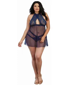 Eat Me with your Eyes - Blue Feeling Baby Doll - 2XL/3XL - Navy Blue