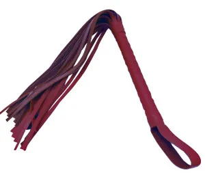 Fanny Bomb: Kinky flogger - Grape Wine color - Genunine Leather