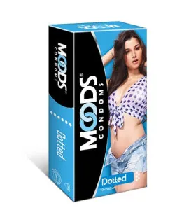 Moods Dotted Condoms - 10's Pack