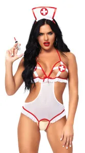 Eat Me with your Eyes - Touch and Tease - Sexy Nurse Costume - Free Size