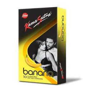 Kamasutra Banana Flavoured Condoms - 10's Pack