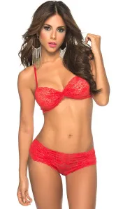 Eat Me with your Eyes - Trollop - Erotic Lingerie Set - Red - Free Size