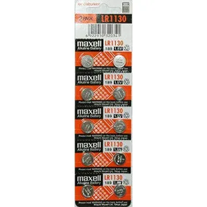 MAXELL ORIGINAL - LR 1130 Button Batteries - Set of 10 Nos