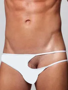 Blow my Whistle: Tempting Male Panty - White - One Size