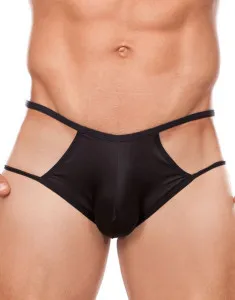 Blow My Whistle: Big Basket Thong - Black - Free Size