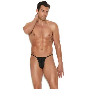Blow My Whistle: Sexy Pouch Thong - Black - XXL/XXXL