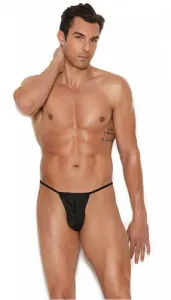Blow My Whistle: Sexy Pouch Thong - Black - Size Small/Medium