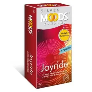 Moods Silver Joyride Scented and Multi Texture Condoms - 12's Pack