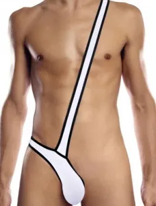 Blow my Whistle: Allure Sling Thong - White - One Size