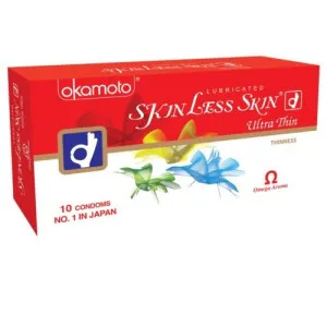 Okamoto SKIN LESS SKIN CONDOMS - Omega Flavor - 10's Pack