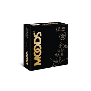 Moods - Ultima Mutual Climax - Dotted Ribbed climax Delay Condoms - 3's Pack