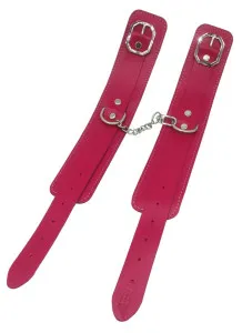 Fanny Bomb: Surrender Handcuff - Pure Leather - Pink