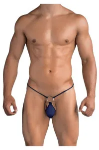 Blow My Whistle: Dude Piston Thong - Blue - Free Size