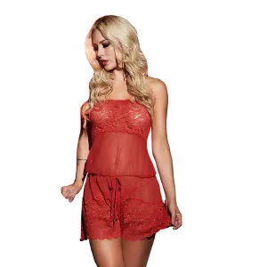 Eat Me with your Eyes - Honey I'm Home - Erotic Teddy - Red - Free Size