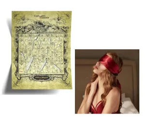 Fanny Bomb - Enticing Touch Satin Blind fold - Maroon/Red