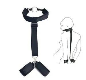 Fanny Bomb - Mouth Gag with Backdoor Wrist restraint  for Erotic play