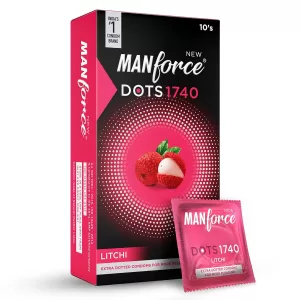 Manforce Litchi Flavoured Condom - 10s Pack