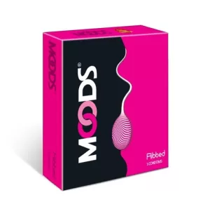 Moods Ribbed condoms  - 3's Pack