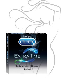 Durex Extra Time Condom - 3s Pack