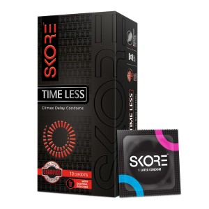 Skore TimeLess Dotted, Ribbed and Climax Delay Condoms - 10's Pack