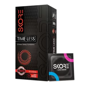 Skore TimeLess Dotted, Ribbed and Climax Delay Condoms - 10's Pack
