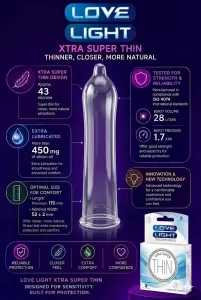 Love Light Xtra Super Thin Condoms